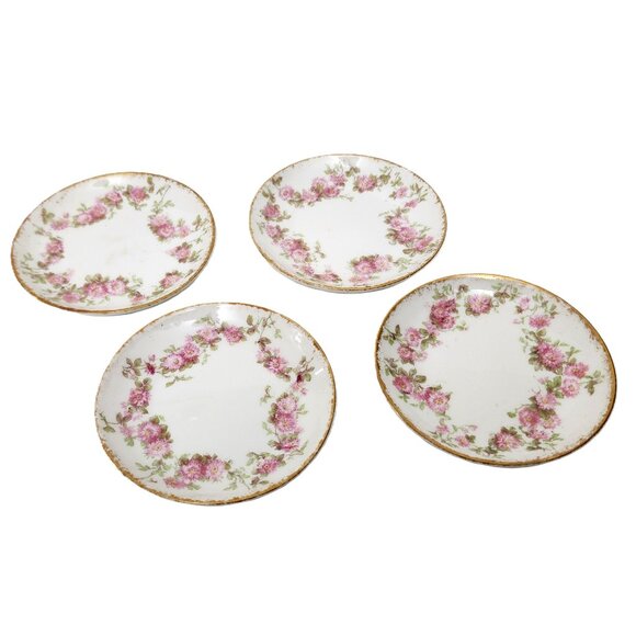 Antique CH Field Haviland Limoges GDA France Butter 4 Pat Dish Schleiger 195G - Picture 1 of 7